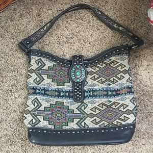 Montana West Shoulder Strap Aztec Handbag